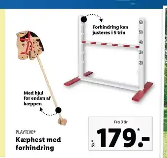 Lidl Kæphest med forhindring tilbud