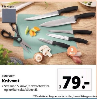 Lidl Ernesto knivsæt tilbud