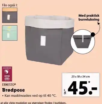 Lidl Ernesto brødpose tilbud