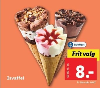 Lidl Isvaffel tilbud