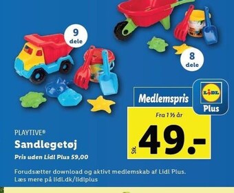 Lidl Playtive sandlegetøj tilbud
