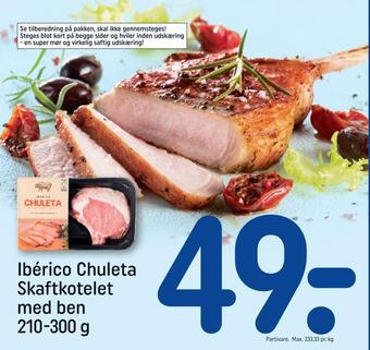 REMA 1000 Ibérico chuleta skaftkotelet med ben tilbud