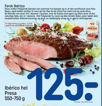 REMA 1000 Ibérico hel presa tilbud