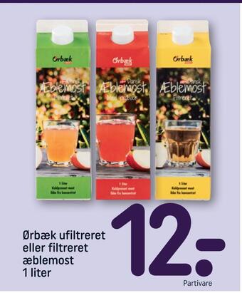 Ørbæk ufiltreret eller filtreret æblemost