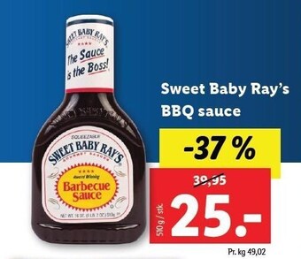 Lidl Sweet baby ray´s bbq sauce tilbud