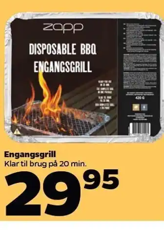 Netto Engangsgrill tilbud