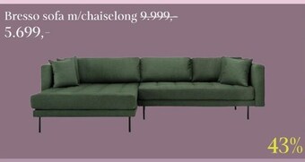 Bresso sofa m/chaiselong