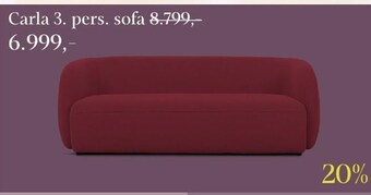 Sit´n Sleep Carla 3. pers. sofa tilbud