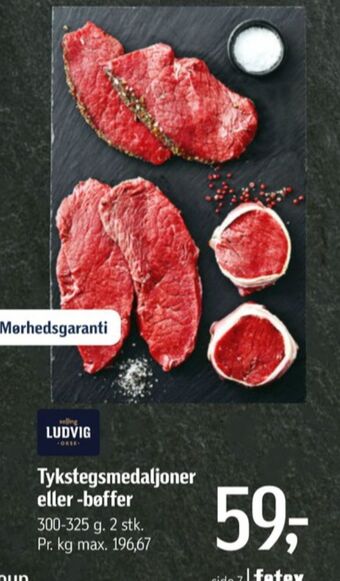 Føtex Ludvig oksetykstegsmedaljoner tilbud