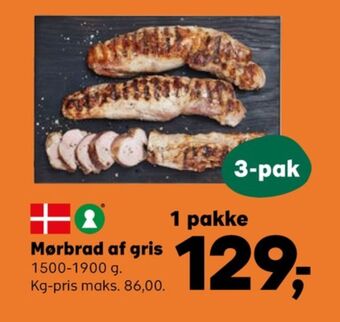 Kvickly Ukendt grisemørbrad tilbud