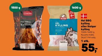Kvickly Rose kylling tilbud
