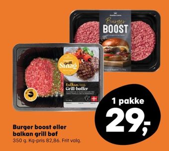 Burger boost hakkebøffer