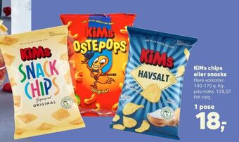 Kvickly Kims chips tilbud