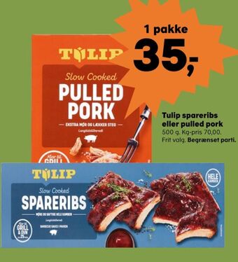 Kvickly Tulip pulled pork tilbud