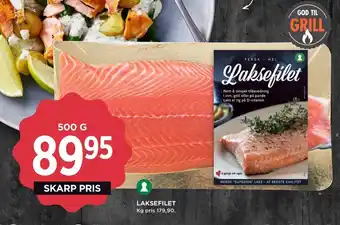MENY Ukendt laksefilet tilbud