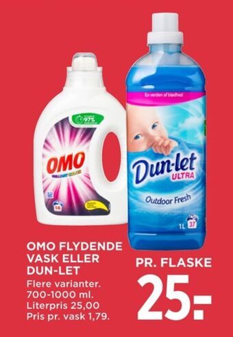 MENY Omo vaskemiddel-flydende tilbud