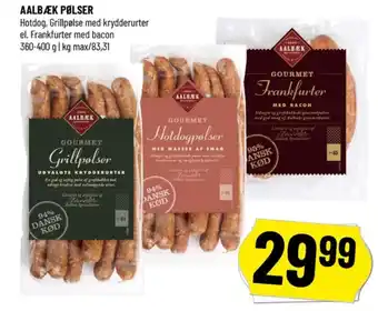 Løvbjerg Aalbæk specialiteter grillpølser tilbud