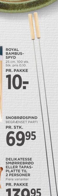 MENY Ukendt snobrødspinde tilbud