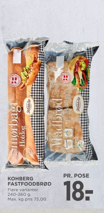 MENY Kohberg smørbagt hotdogbrød tilbud