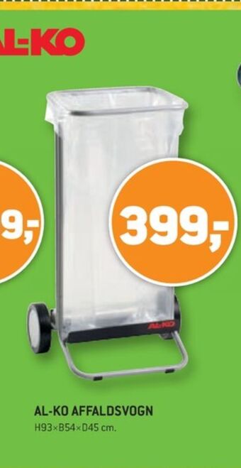 XL-BYG Al-ko affaldsvogn tilbud