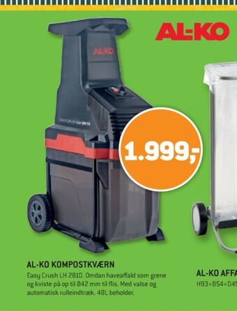 XL-BYG Al-ko kompostkværn tilbud