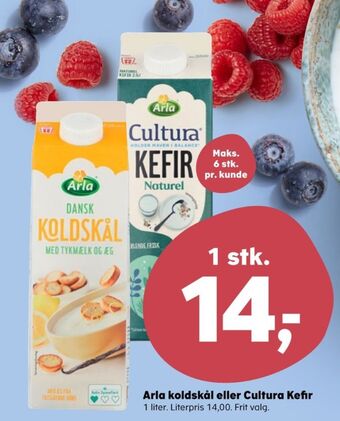 SuperBrugsen Arla koldskål tykmælk & æg tilbud