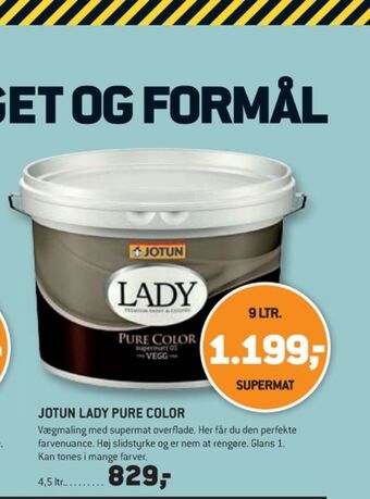 XL-BYG Lady maling tilbud
