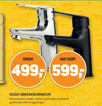 XL-BYG Vasso håndvaskarmatur tilbud