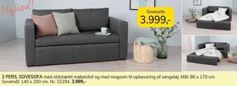 Daells Bolighus 2. pers. sovesofa tilbud