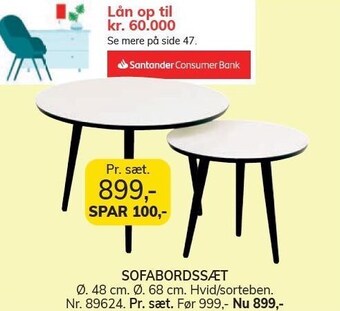 Daells Bolighus Sofabordssæt tilbud