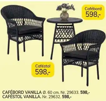 Daells Bolighus Cafébord vanilla el. caféstol vanilla tilbud