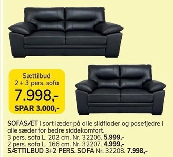 Daells Bolighus Sofasæt tilbud