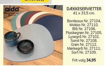 Daells Bolighus Dækkeservietter tilbud