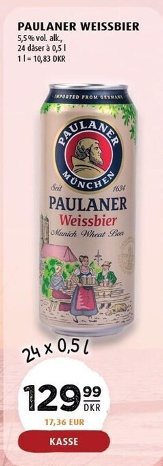 Scandinavian Park Paulaner weissbier tilbud
