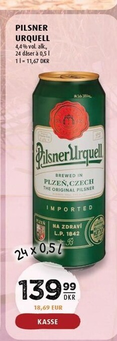 Scandinavian Park Pilsner urquell tilbud