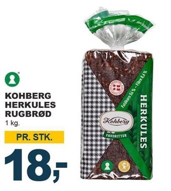 Let-Køb Kohberg herkules rugbrød tilbud