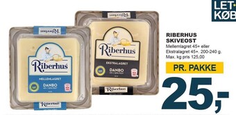 Let-Køb Riberhus skiveost tilbud