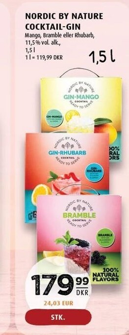 Scandinavian Park Nordic by nature cocktail-gin tilbud