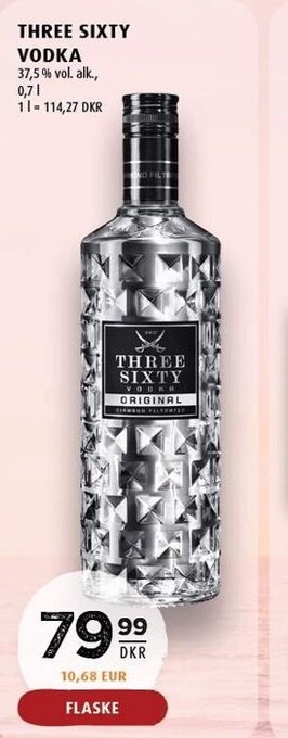 Scandinavian Park Three sixty vodka tilbud