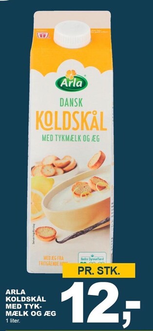 Arla koldskål med tykmælk og æg