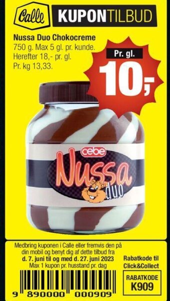 Nussa Duo Chokocreme