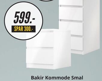My Home Bakir kommode smal tilbud