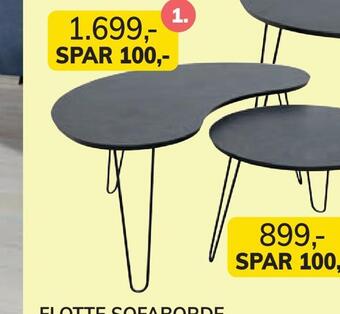 Daells Bolighus Flotte sofaborde tilbud