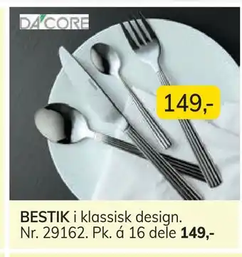 Daells Bolighus Bestik i klassisk design tilbud
