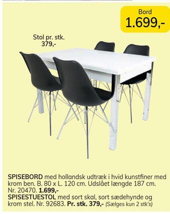 Daells Bolighus Stol tilbud