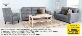 Daells Bolighus Sættilbud 3+2 pers. sofasæt tilbud