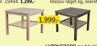 Daells Bolighus Hjørnebord tilbud