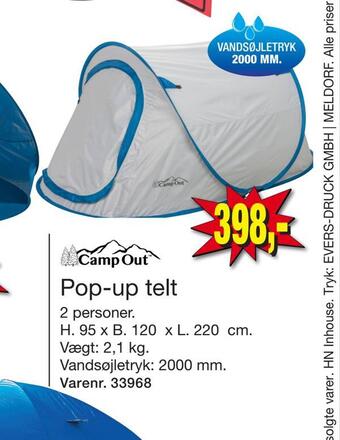 Harald Nyborg Pop-up telt tilbud