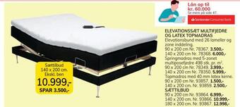 Daells Bolighus Sættilbud 140 x 200 cm. ekskl. ben tilbud