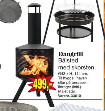Harald Nyborg Bålsted med skorsten tilbud